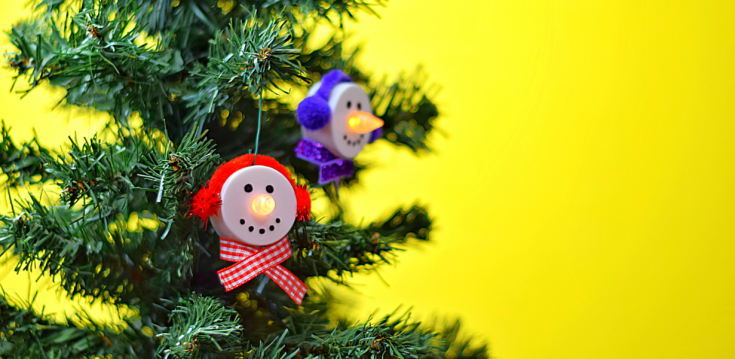 Snowman Tealights Christmas Ornaments